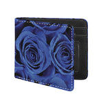 Royal Blue Rose Print Bifold Wallet