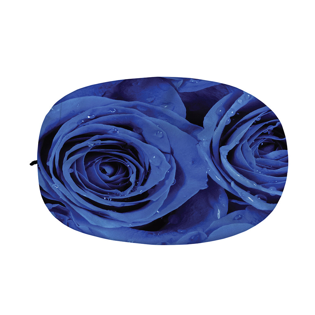 Royal Blue Rose Print Car Side Mirror Covers