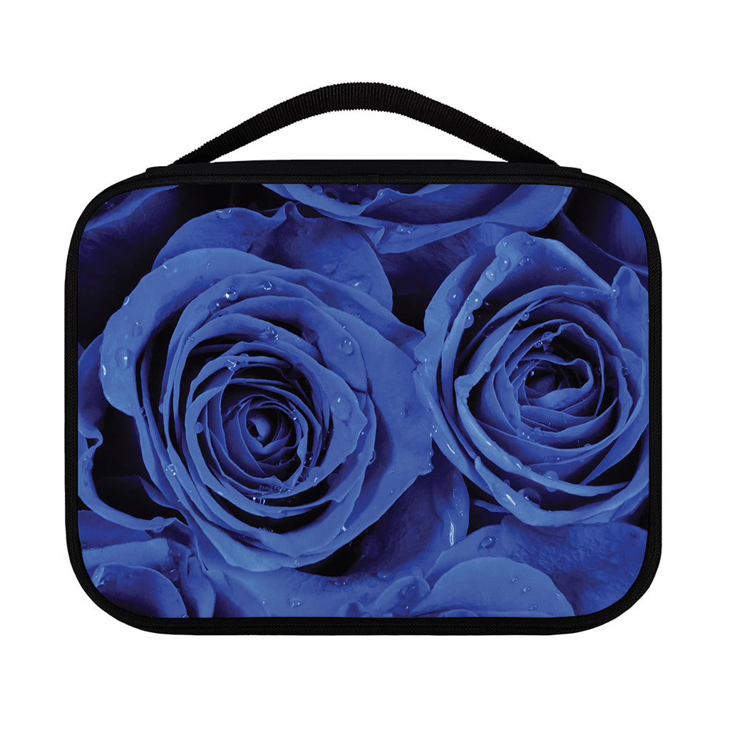 Royal Blue Rose Print Classic Bible Case
