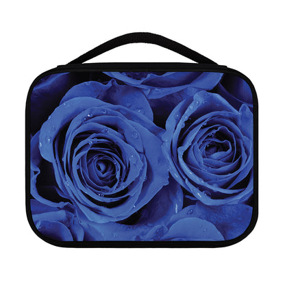 Royal Blue Rose Print Classic Bible Case