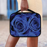 Royal Blue Rose Print Classic Bible Case