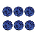Royal Blue Rose Print Coaster Set