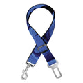 Royal Blue Rose Print Dog Seat Belt