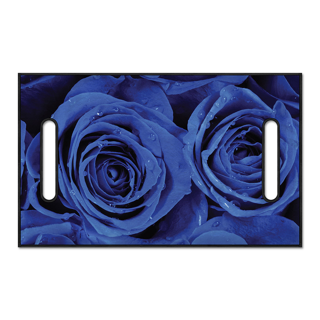 Royal Blue Rose Print Golf Cart Seat Cover