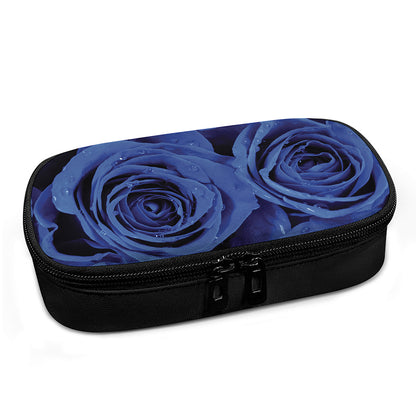 Royal Blue Rose Print Insulin Cooler Travel Case