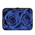 Royal Blue Rose Print Laptop Sleeve