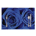 Royal Blue Rose Print Placemat