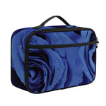 Royal Blue Rose Print Portable Lunch Bag