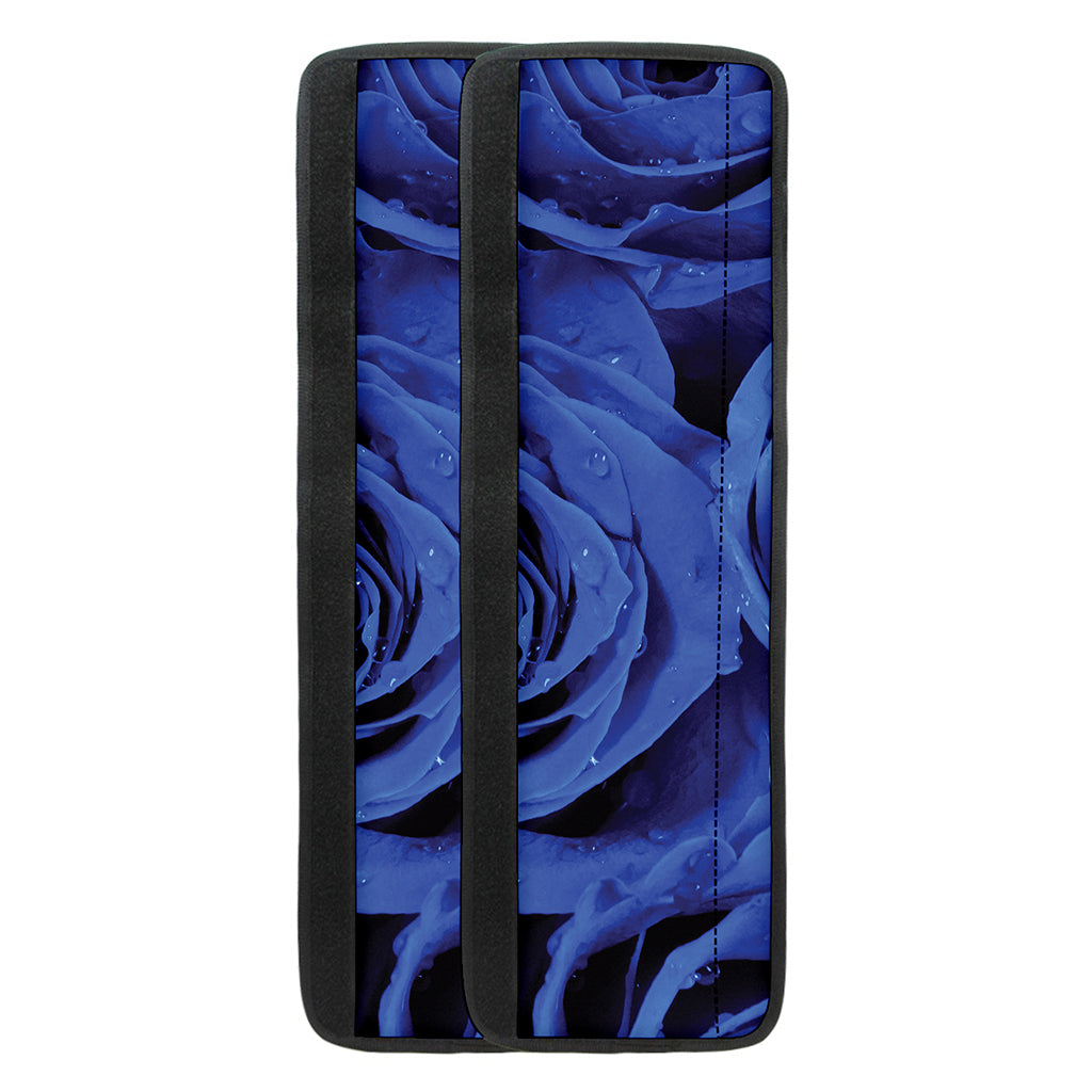 Royal Blue Rose Print Refrigerator Handle Covers