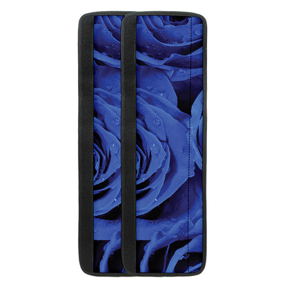 Royal Blue Rose Print Refrigerator Handle Covers