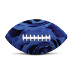 Royal Blue Rose Print Rugby Ball