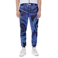 Royal Blue Rose Print Joggers