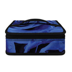Royal Blue Rose Print Small Lunch Bag