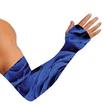 Royal Blue Rose Print Sun Protection Arm Sleeves