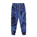 Royal Blue Rose Print Sweatpants