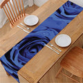 Royal Blue Rose Print Table Runner