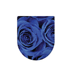 Royal Blue Rose Print Toilet Lid Cover