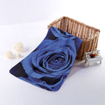 Royal Blue Rose Print Towel