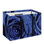 Royal Blue Rose Print Utility Tote Bag