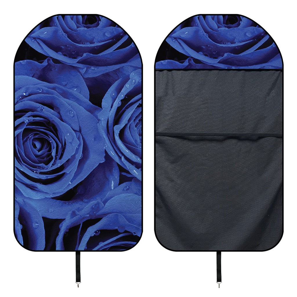 Royal Blue Rose Print Waterproof Car Seat Cover
