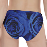 Royal Blue Rose Print Women's Panties