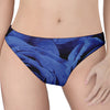 Royal Blue Rose Print Women's Thong