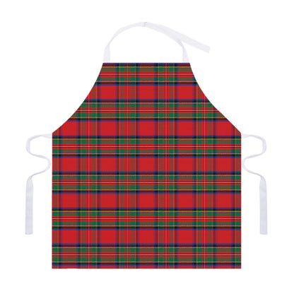 Royal Stewart Tartan Pattern Print Adjustable Apron