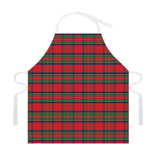 Royal Stewart Tartan Pattern Print Adjustable Apron