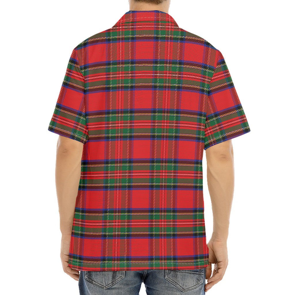 Royal Stewart Tartan Pattern Print Aloha Shirt