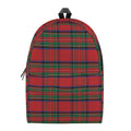 Royal Stewart Tartan Pattern Print School Backpack