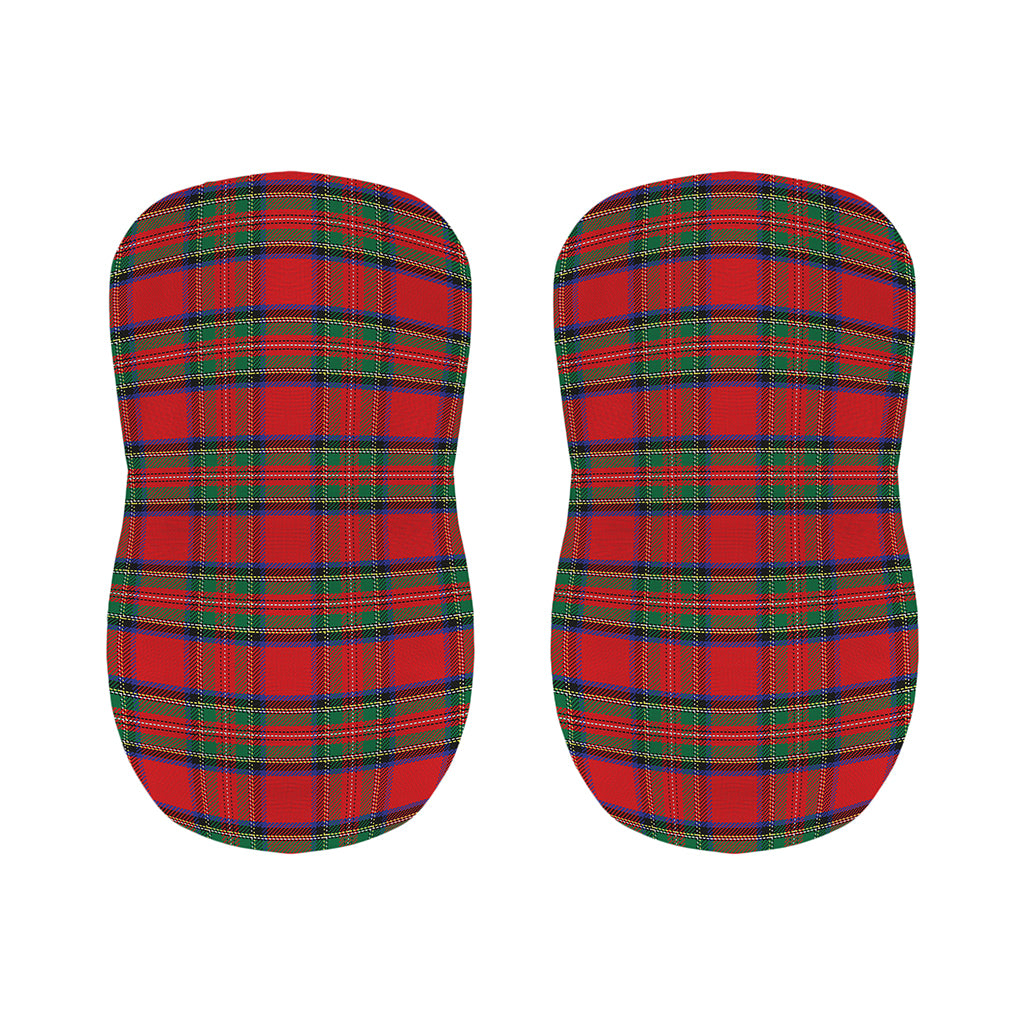 Royal Stewart Tartan Pattern Print Bar Stool Covers