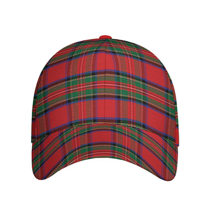 Royal Stewart Tartan Pattern Print Baseball Cap