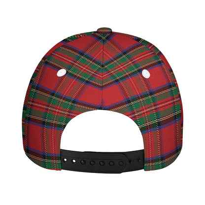 Royal Stewart Tartan Pattern Print Baseball Cap