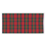 Royal Stewart Tartan Pattern Print Beach Towel