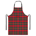 Royal Stewart Tartan Pattern Print Bib Apron With Pocket