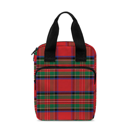 Royal Stewart Tartan Pattern Print Bible Tote Bag