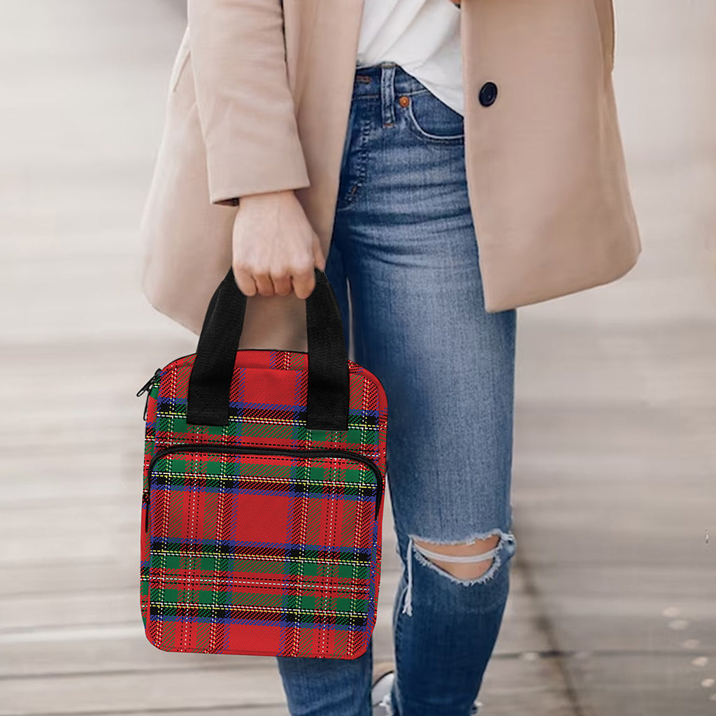 Royal Stewart Tartan Pattern Print Bible Tote Bag