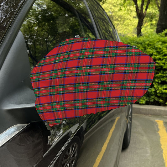 Royal Stewart Tartan Pattern Print Car Side Mirror Covers