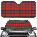 Royal Stewart Tartan Pattern Print Car Windshield Sun Shade