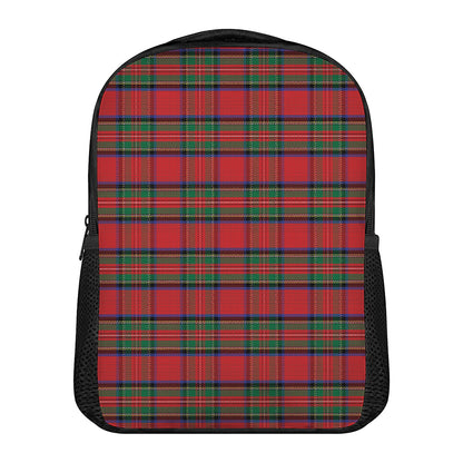 Royal Stewart Tartan Pattern Print Casual Backpack