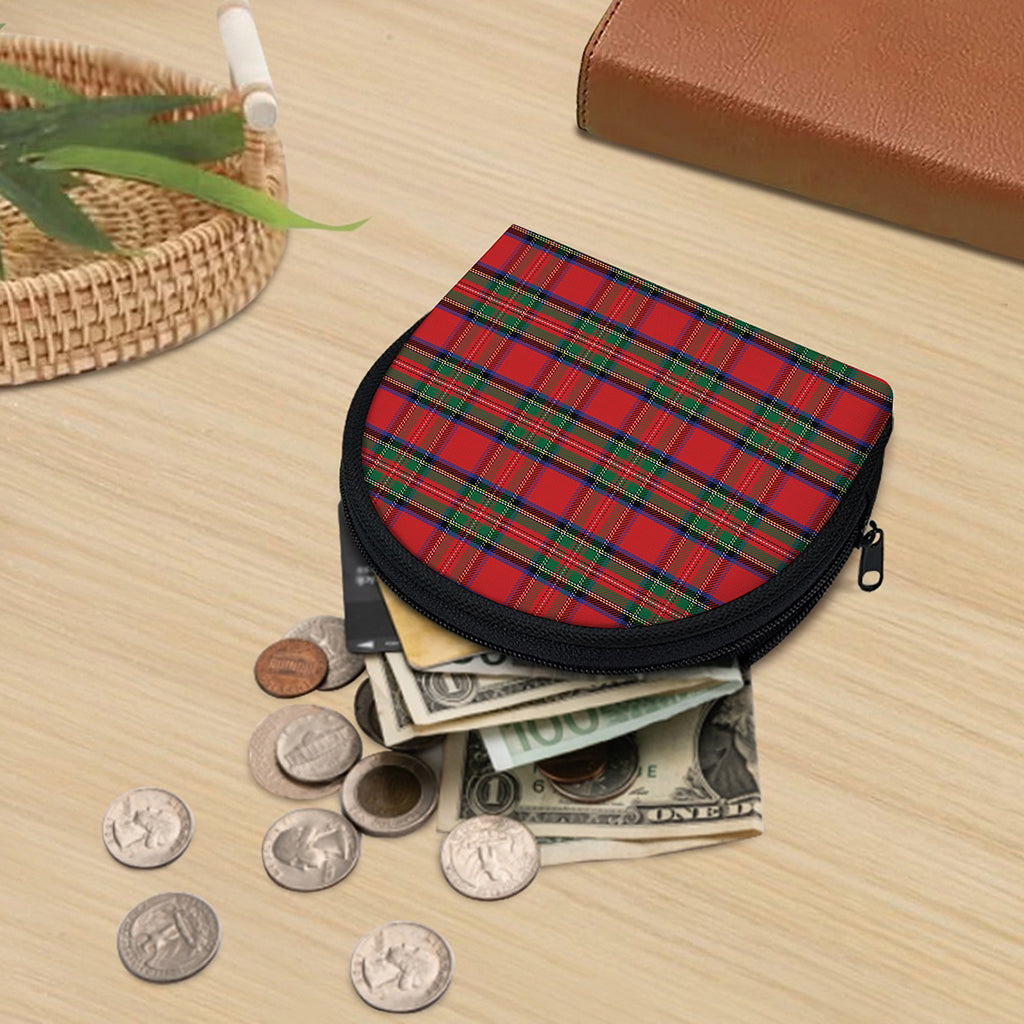 Royal Stewart Tartan Pattern Print Coin Purse