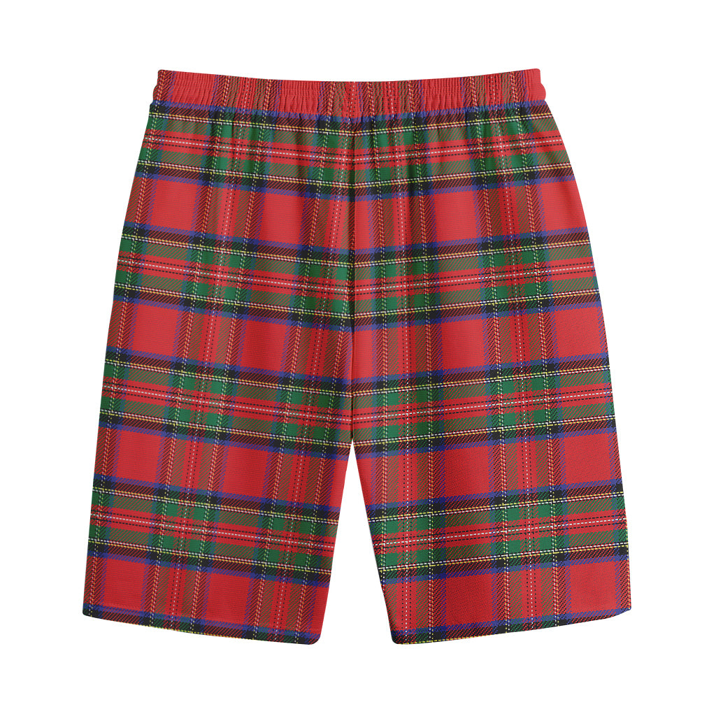 Royal Stewart Tartan Pattern Print Cotton Shorts