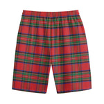 Royal Stewart Tartan Pattern Print Cotton Shorts
