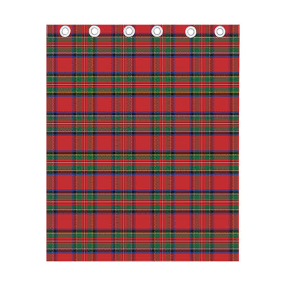 Royal Stewart Tartan Pattern Print Curtain