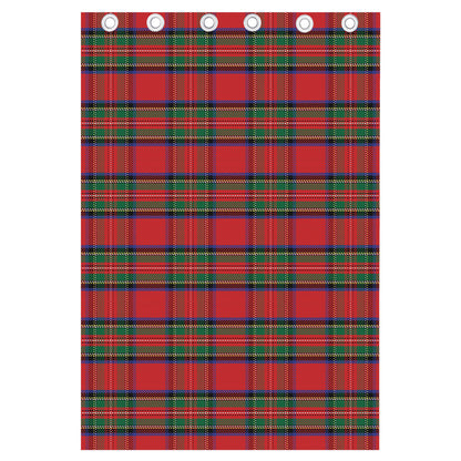 Royal Stewart Tartan Pattern Print Curtain