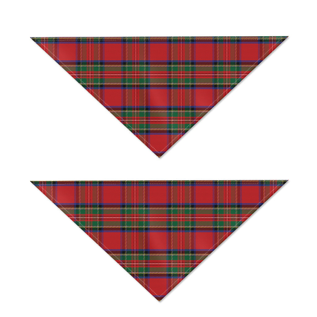 Royal Stewart Tartan Pattern Print Dog Bandana