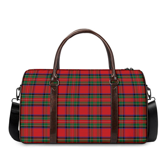 Royal Stewart Tartan Pattern Print Duffle Bag