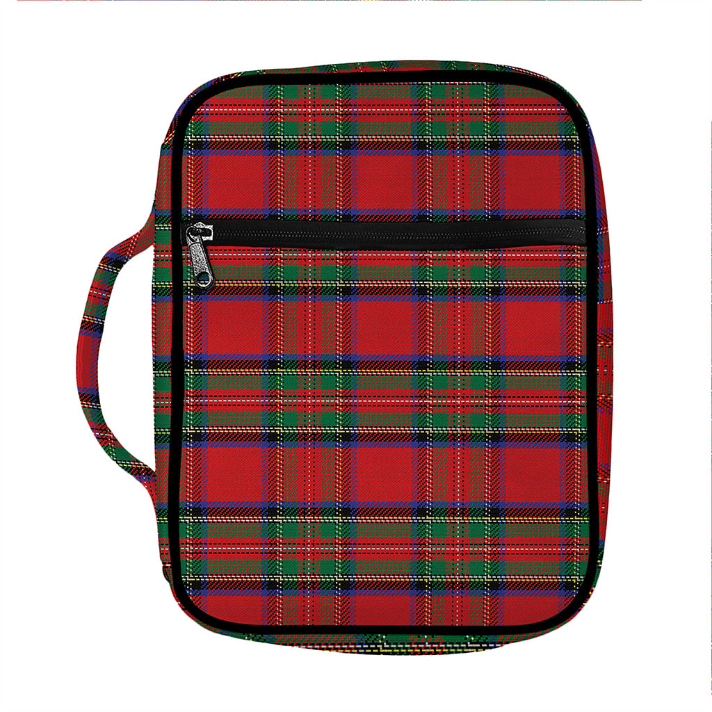 Royal Stewart Tartan Pattern Print Front Pocket Bible Bag