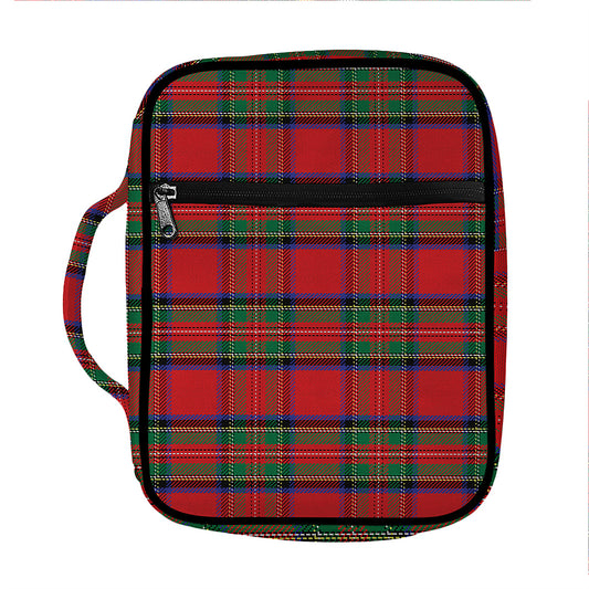 Royal Stewart Tartan Pattern Print Front Pocket Bible Bag