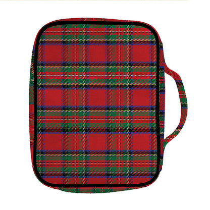 Royal Stewart Tartan Pattern Print Front Pocket Bible Bag